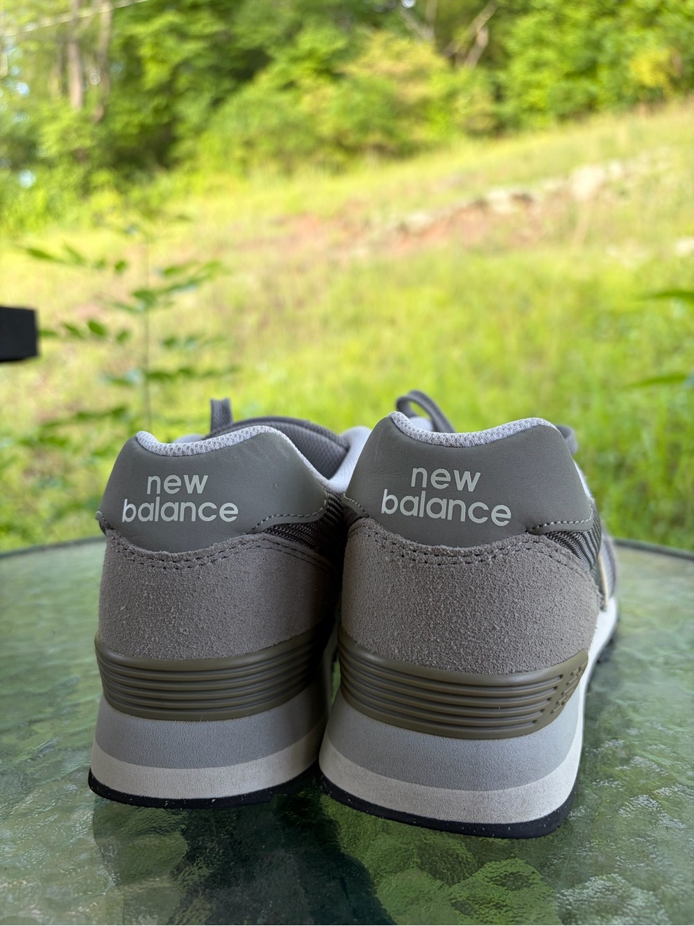 New Balance 515 Light Gray Suede & Mesh Sneakers Excellent Condition - Picture 3 of 5